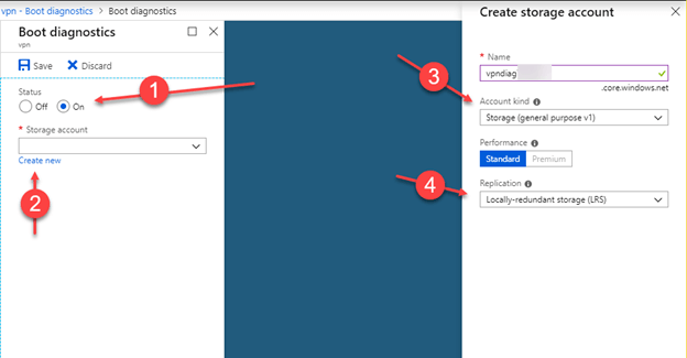 Adding Azure Boot Diagnostics